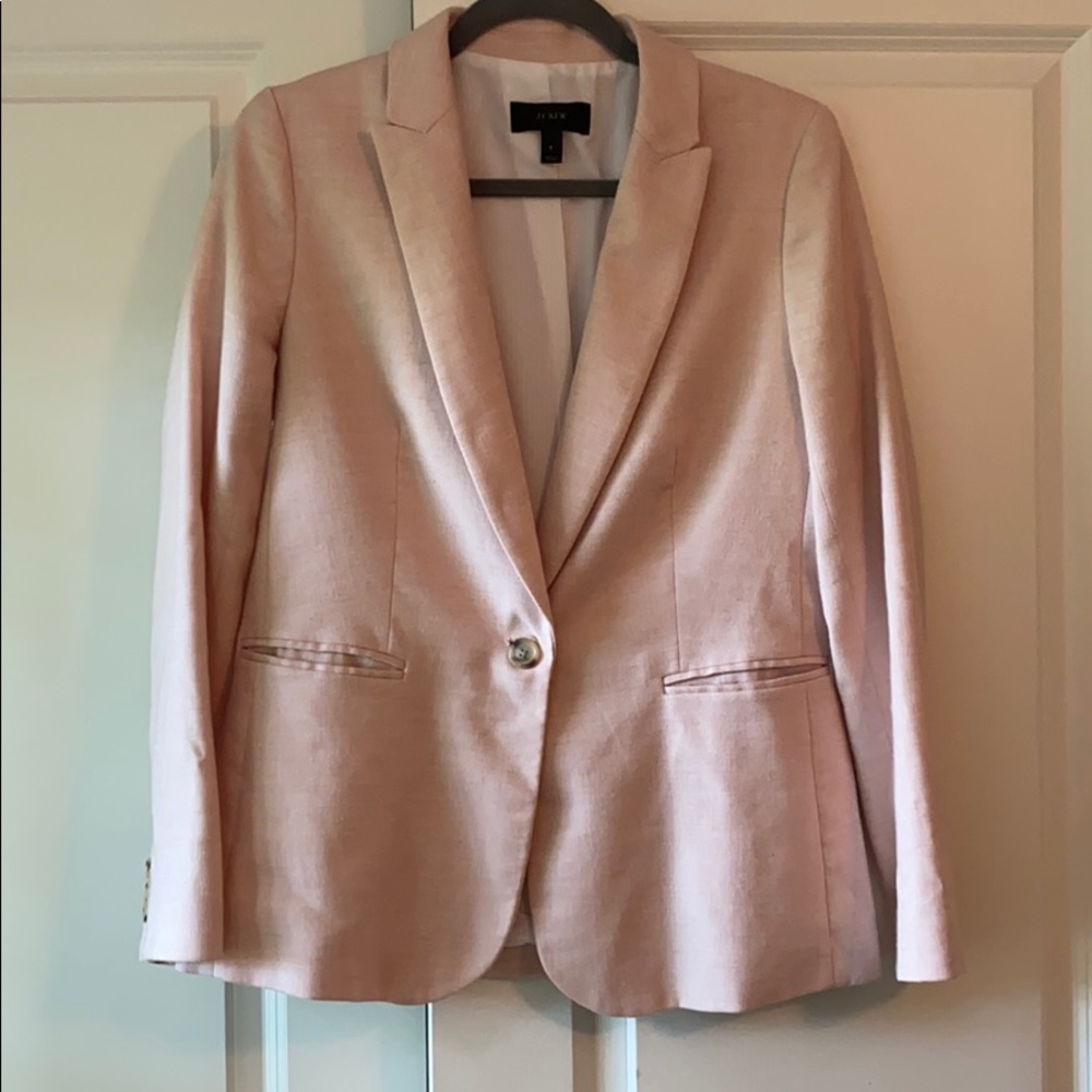 J Crew pale pink blazer